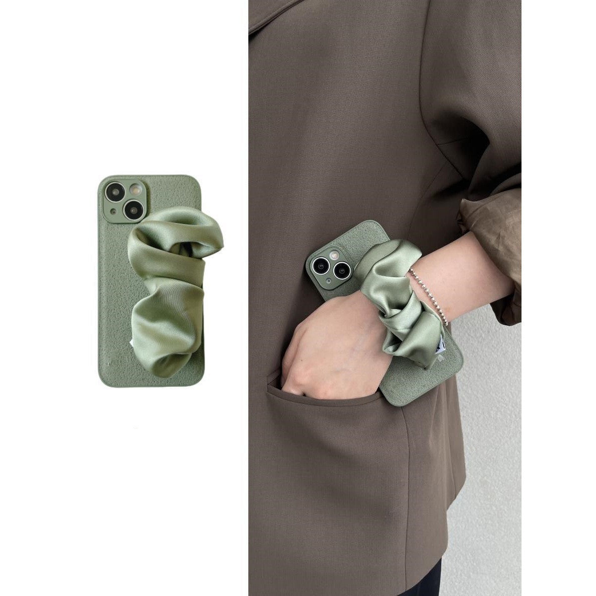 New Personality Silk Cloth Phone Case