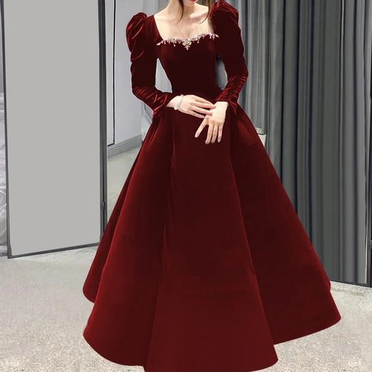 Crimson Eclipse Gown