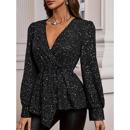 LustraGleam Asymmetrical Party Top