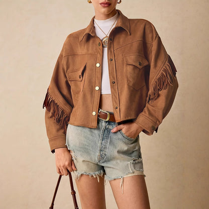 FringeMuse Casual Tassel Jacket