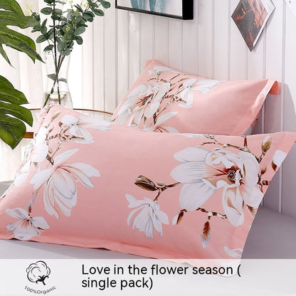 Fashion Simple Printed Cotton Pillowcase