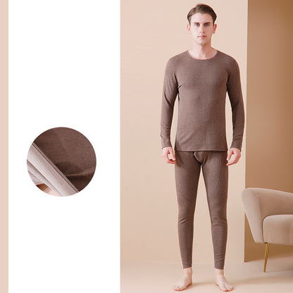 Wool Silk Velvet Thermal Underwear Set