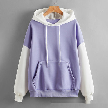 SpringEase Patchwork Hoodie Coat