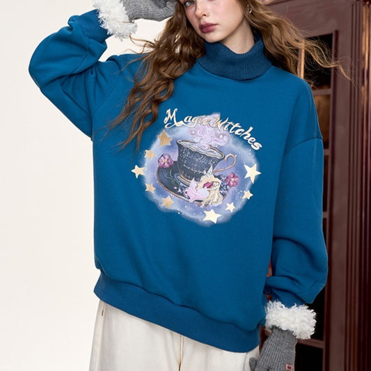 TwinLayer Retro Fleece Sweater