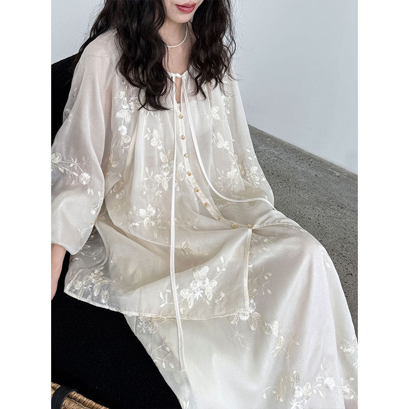 Jade Whisper Embroidered Set