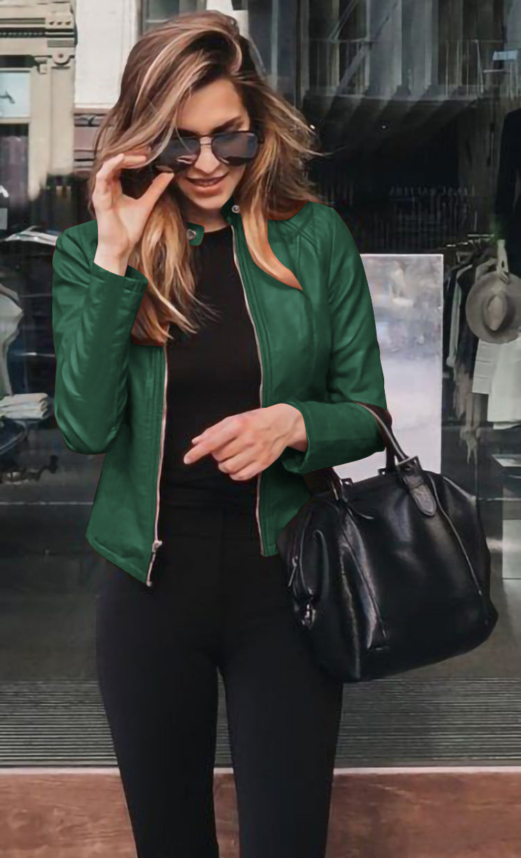 LuxeEdge PU Suit Jacket