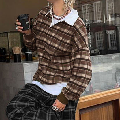 RetroGrid Street Sweater