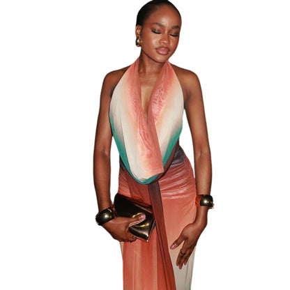 Petal Mirage Mesh Halter Set