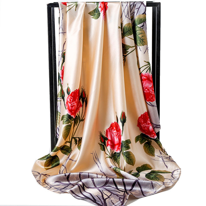 Spring And Autumn All-match Chiffon Silk Sunscreen Shawl