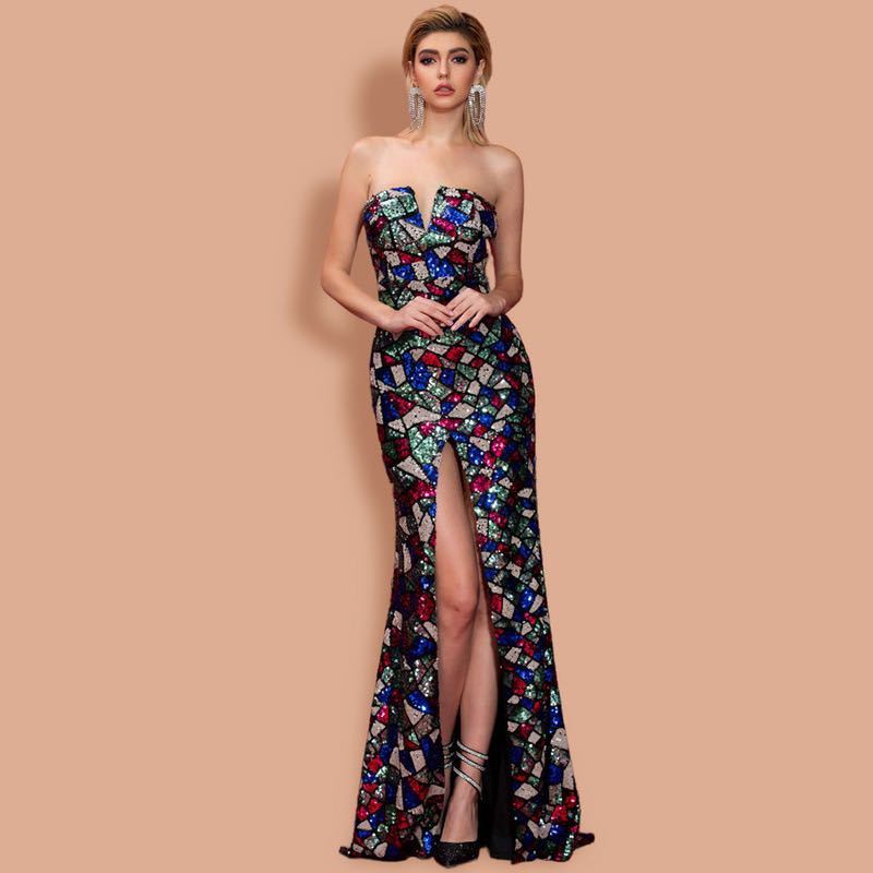 Celestara Sequin Siren Gown