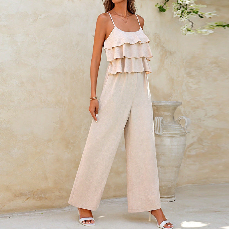 Lunaria Ruffle Strap Jumpsuit