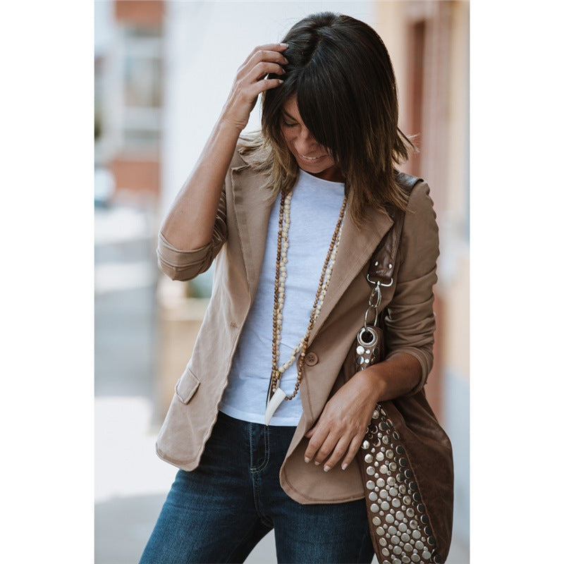 The Selene One-Button Blazer