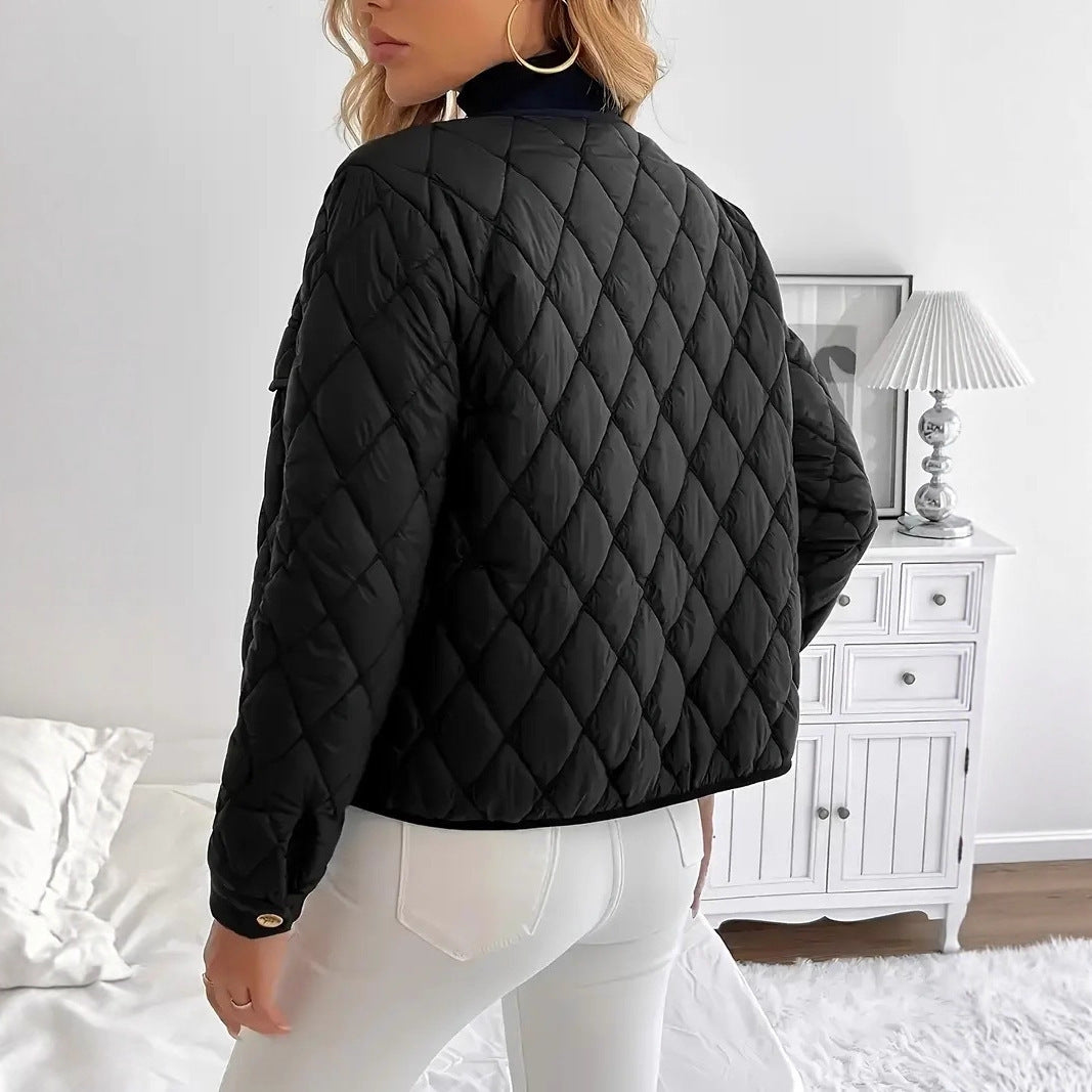 QuiltLuxe Diamond Cotton Jacket
