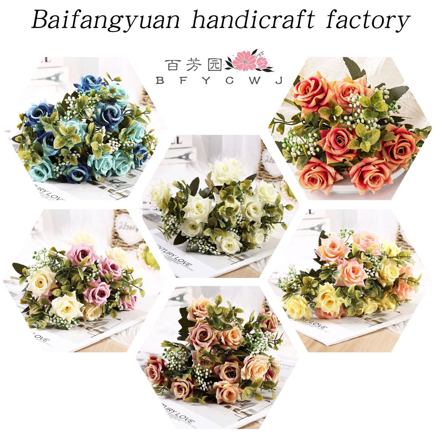 Nordic Simulation Silk Flower Ornaments For Living Room Decoration