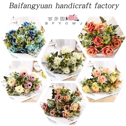 Nordic Simulation Silk Flower Ornaments For Living Room Decoration