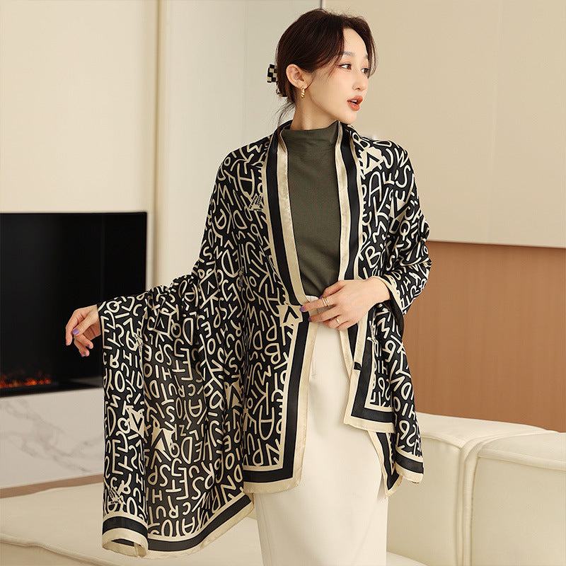 Ladies Fashion Korean Style Silk Printing