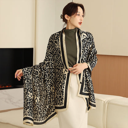 Ladies Fashion Korean Style Silk Printing
