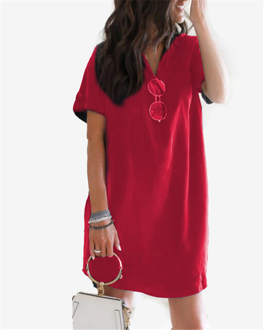 Elegant And Comfortable Linen Silk Dress