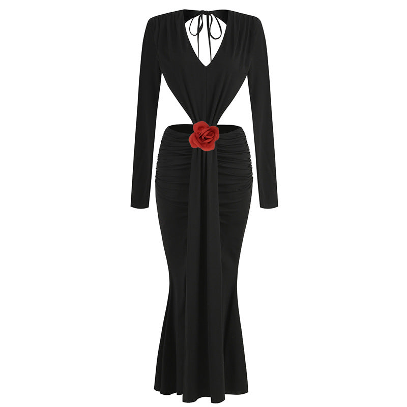Petal Noir Siren Gown