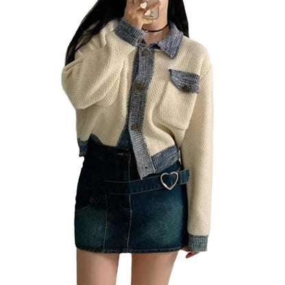 StrataBlend Colorblock Knit Cardigan