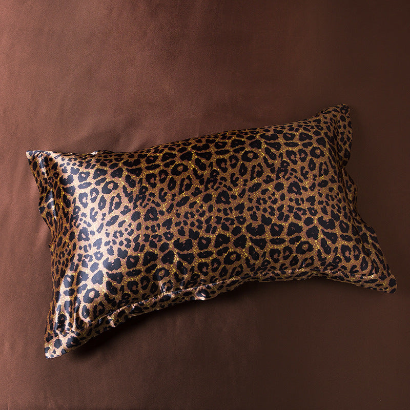 Single Double Household Simple Ice Silk Pillowcase