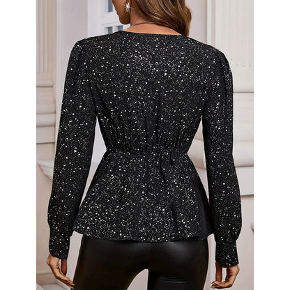 LustraGleam Asymmetrical Party Top