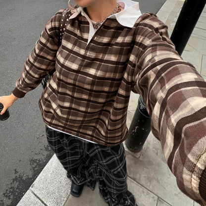 RetroGrid Street Sweater