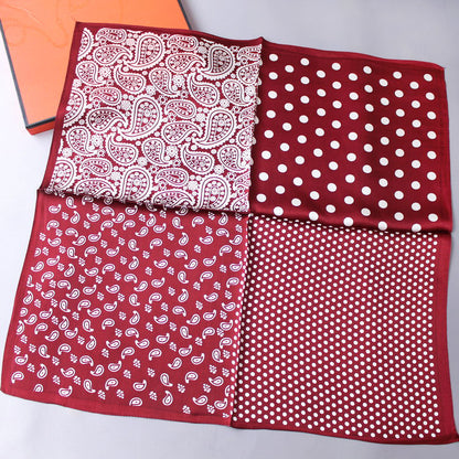 Men's Fashion Vintage  Cashew Flower Silk Scarf