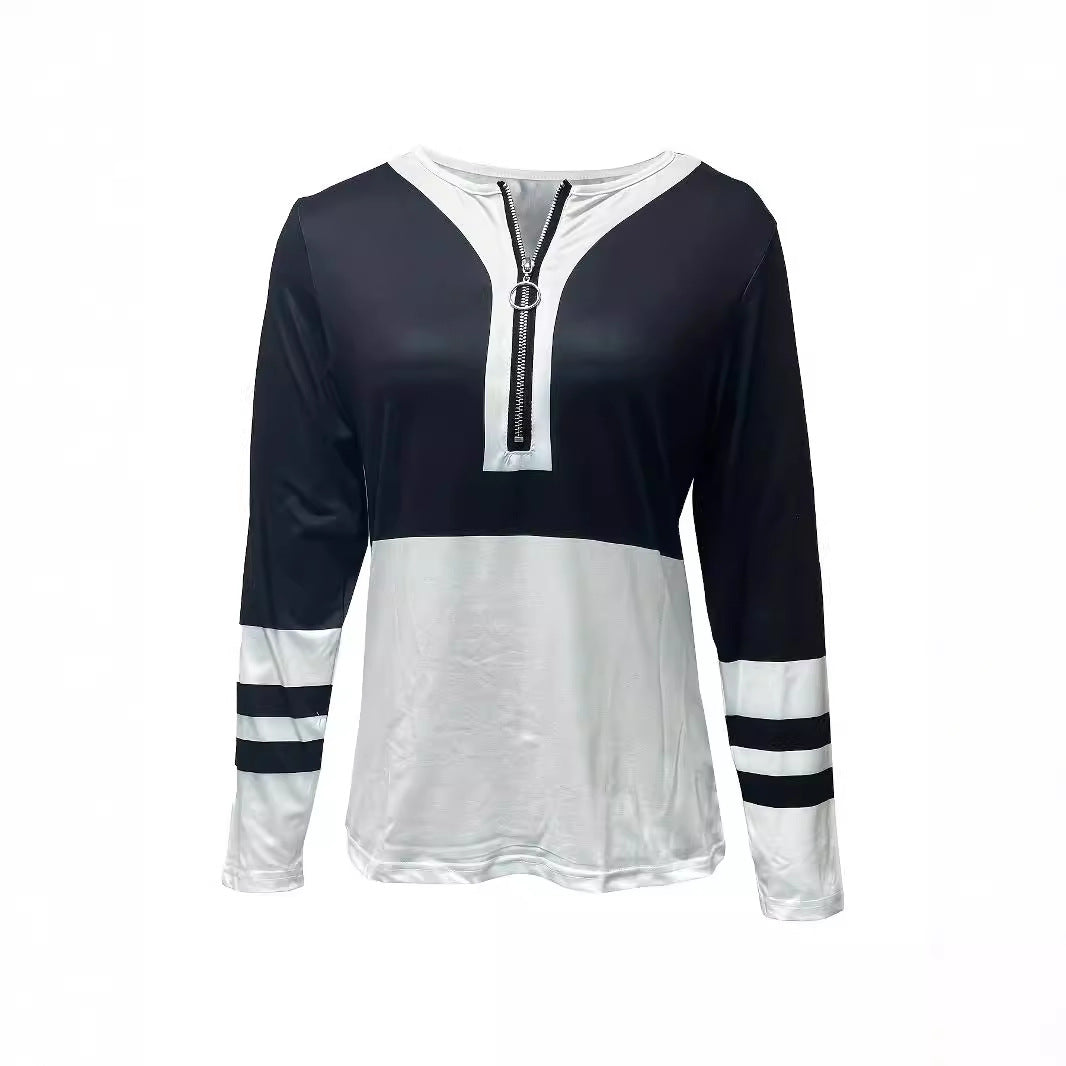 VivaStripe Zip Tee