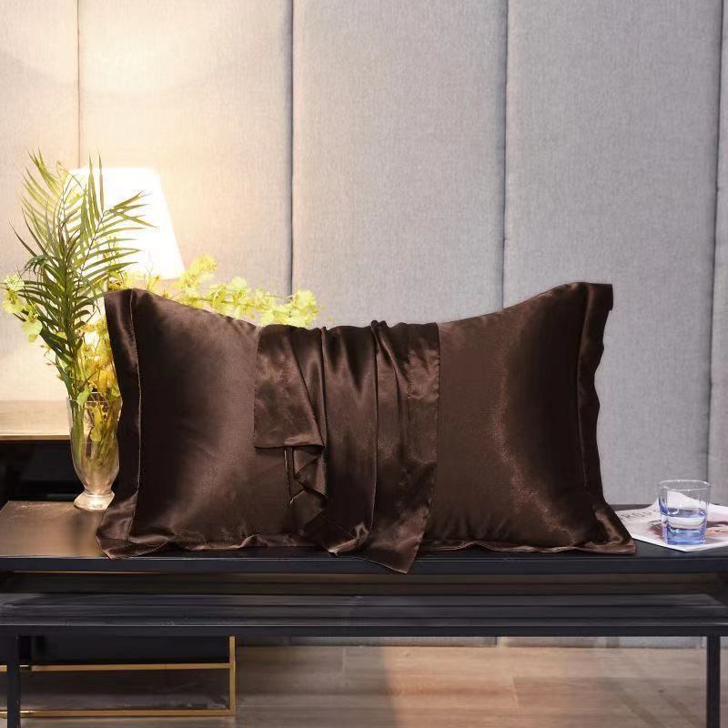 Single Double Household Simple Ice Silk Pillowcase