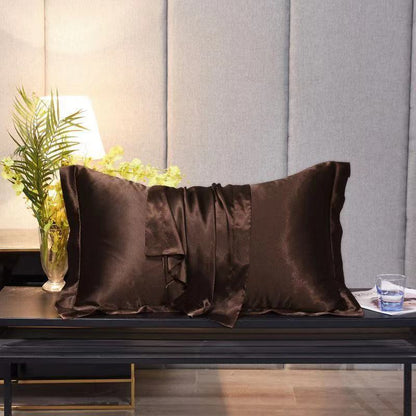 Single Double Household Simple Ice Silk Pillowcase