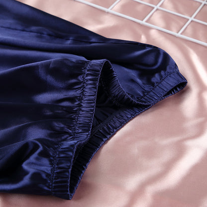 New Blue Silk Trousers Home Service