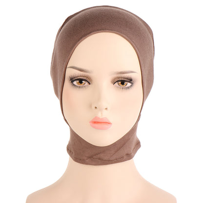 Solid Color Elastic Silk Cotton Four Season Pullover Hat
