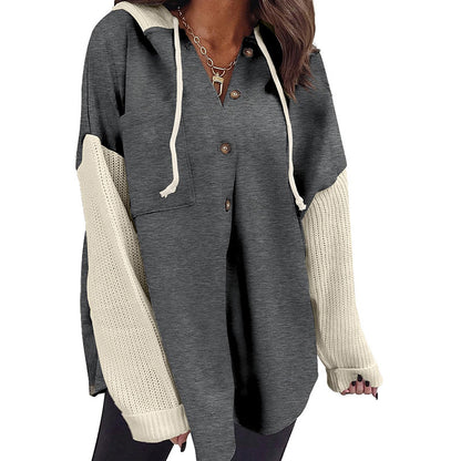 PatchMuse Knit Hoodie Jacket