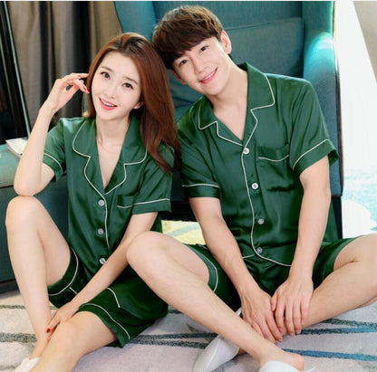 Summer silk pajamas