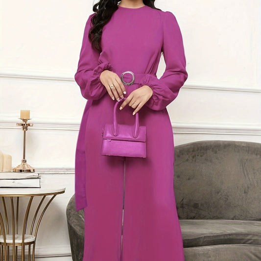 Solenne Belted Jumpsuit