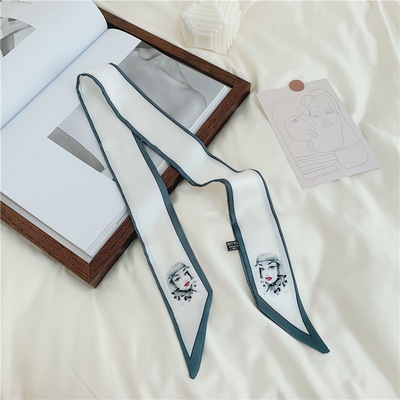 Slender Silk Ccarf Female Headscarf Headband