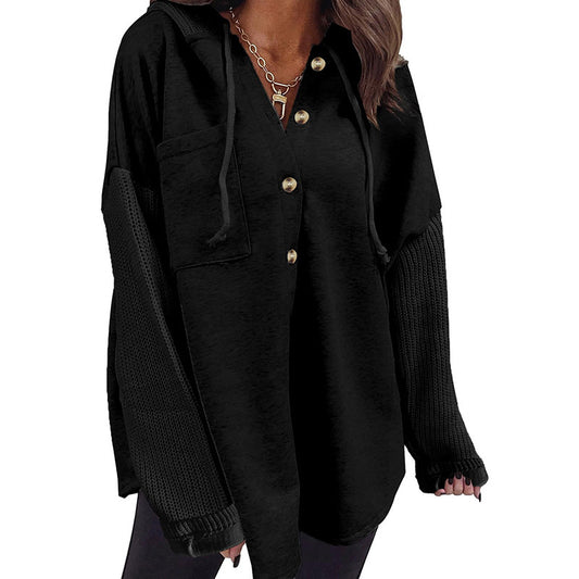 PatchMuse Knit Hoodie Jacket