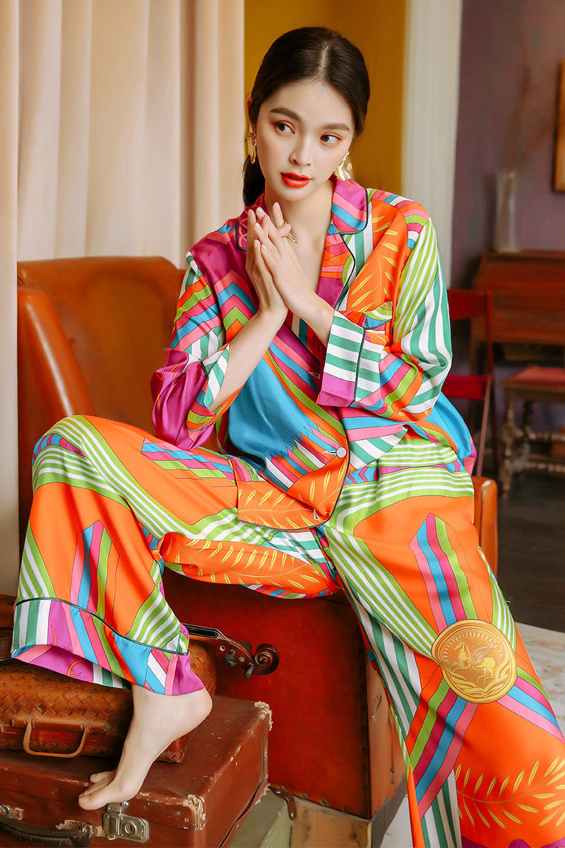 Silk Autumn And Winter Ice Silk Suit Homewear