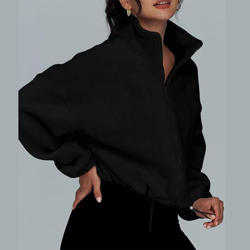 : EaseLuxe Zip Cardigan