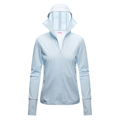Sun Protection Clothing Women's Long Sleeve UV Protection Breathable Thin Ice Silk