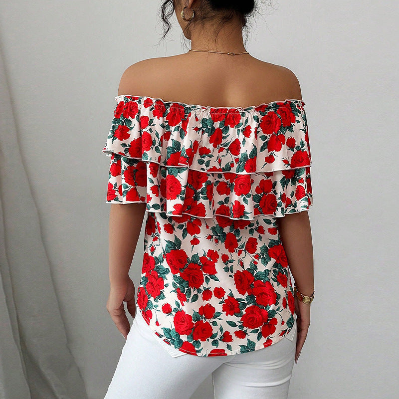 Seraphina Ruffle Off-Shoulder Top