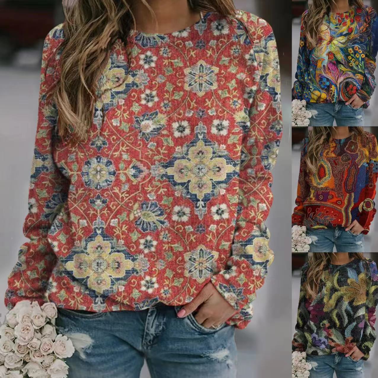 EthnoEase Retro Sweatshirt