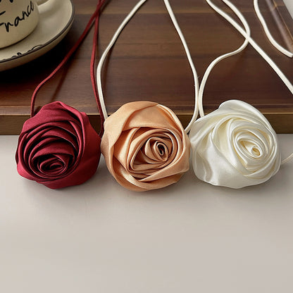 Handmade Collar Wrist Flower Silk