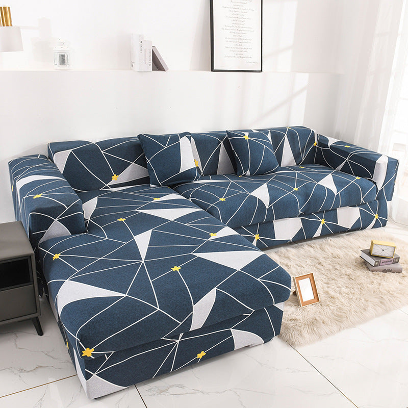 Printed all-inclusive milk silk sofa cover