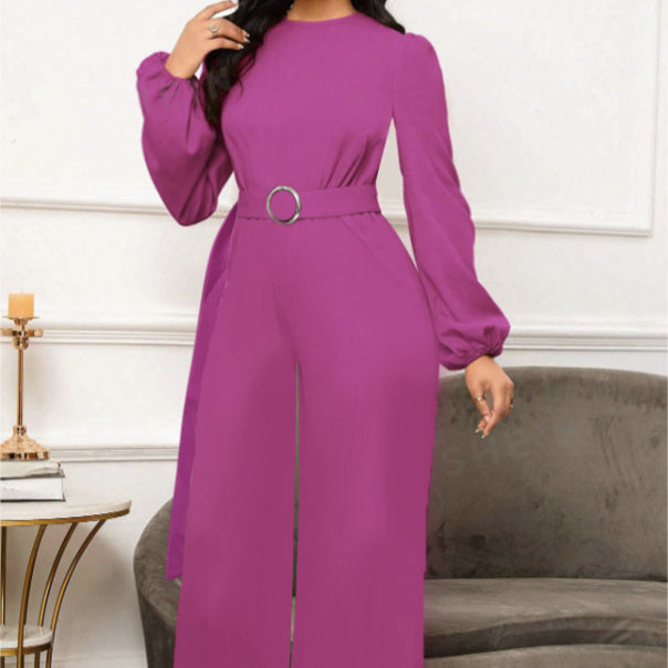 Solenne Belted Jumpsuit