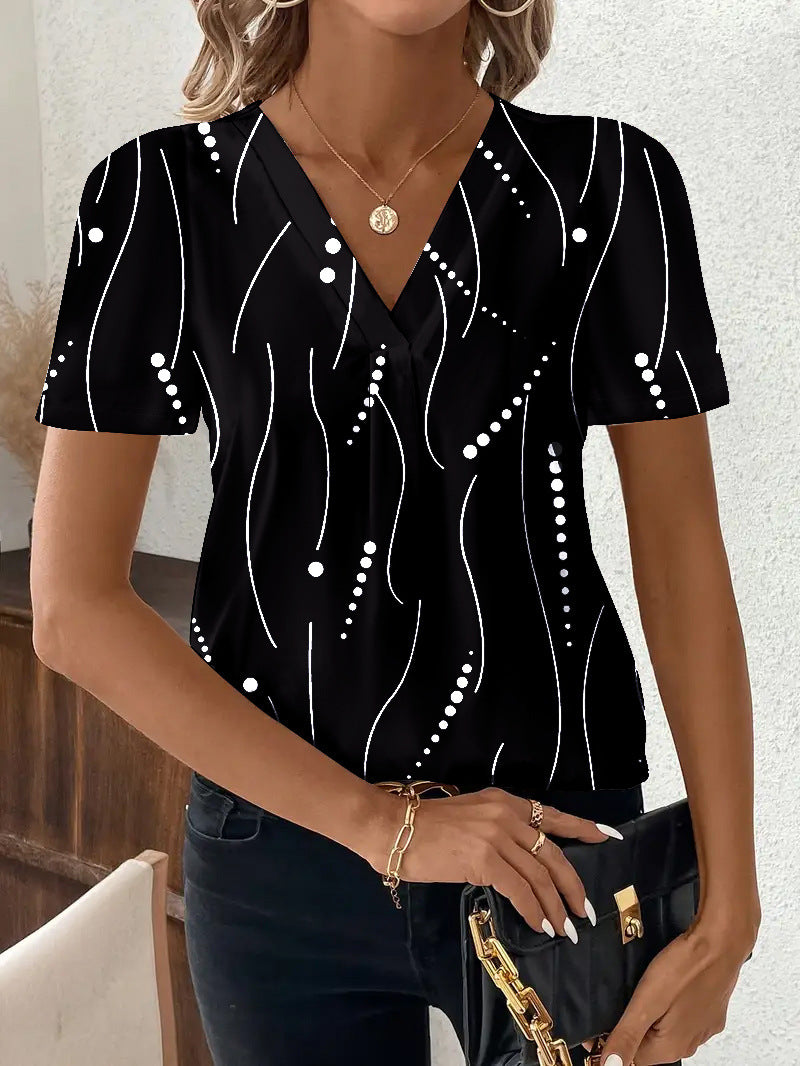 PrintMuse V-Neck Top