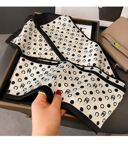 Ink Painting Boxer Small Silk Scarf Fashion Decoration