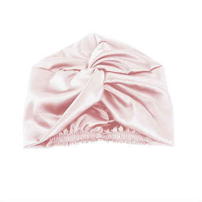 Seamless Silk Double-layer Cross Nightcap