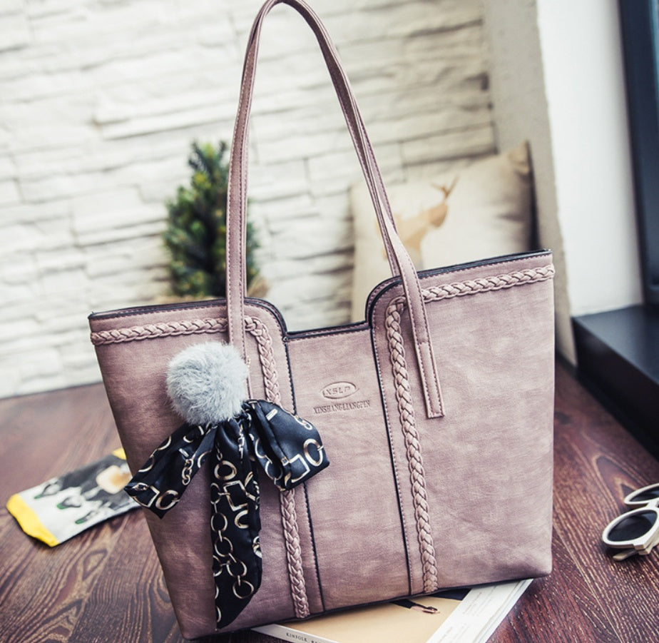 Silk scarf shoulder bag